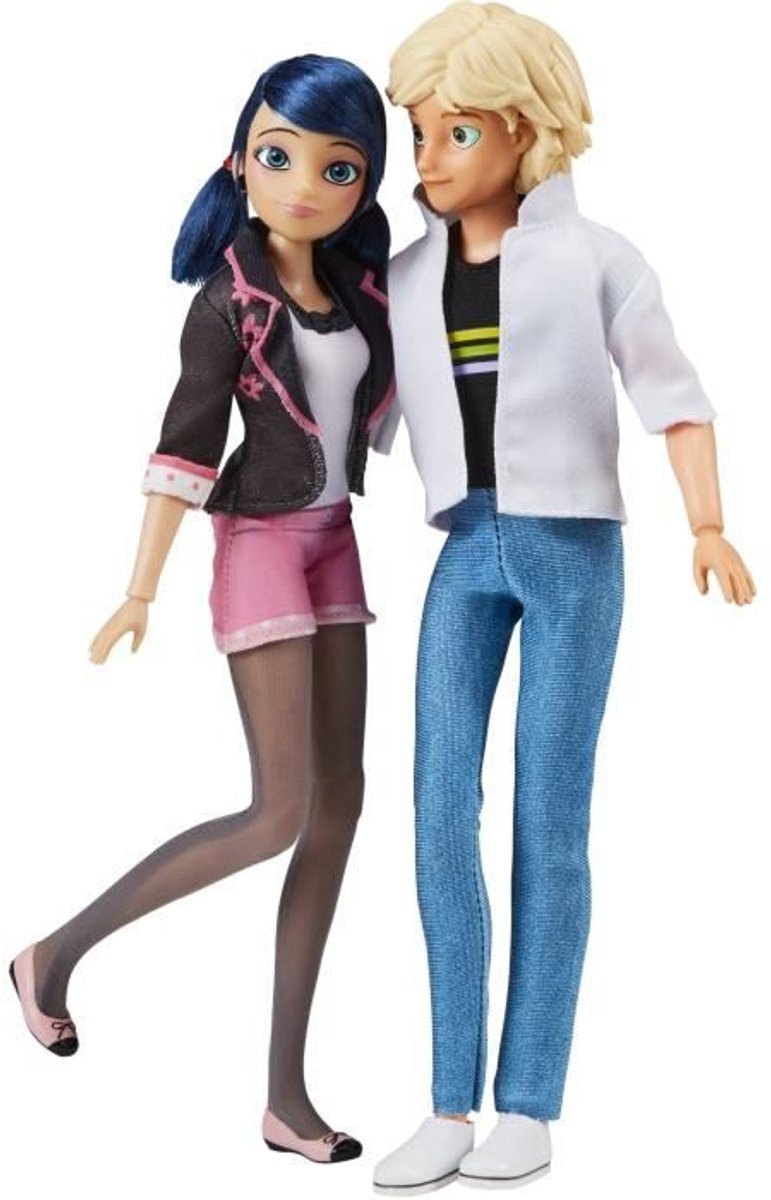 Load image into Gallery viewer, Bandai miraculous marinette adrien poppenset - 26 cm
