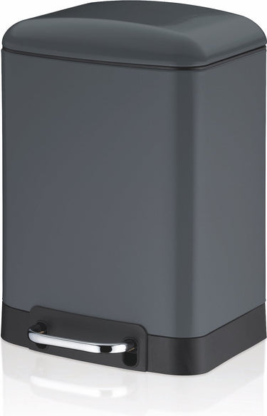 Kela afvalemmer, rvs, donker grijs, 6 l - | davino