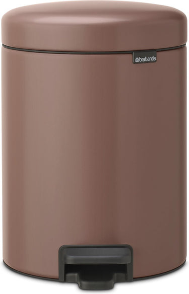 Brabantia newicon prullenbak - 5 liter - badkamer - satin taupe