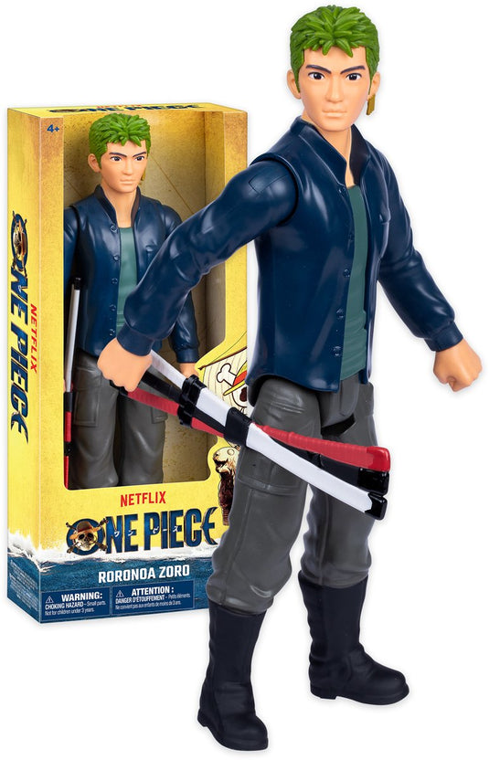Moose toys one piece - groot actiefiguur zoro - beweegbaar figuur van 30 cm hoog