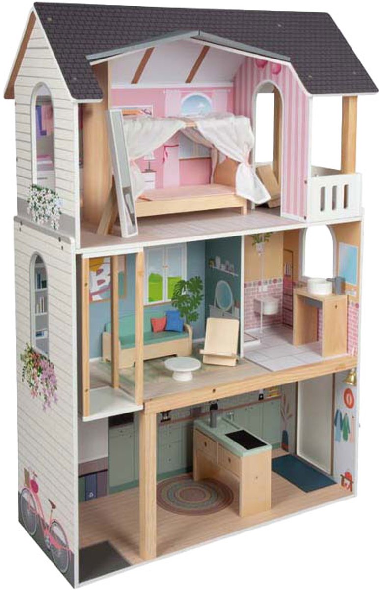 Load image into Gallery viewer, Small foot - houten poppenhuis dream villa xl
