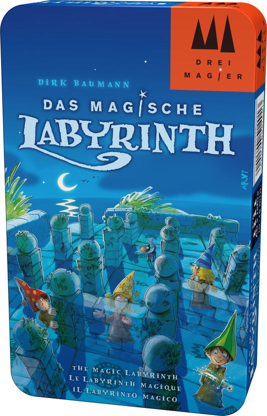 Drie magiers spellen drei magier® - - das magische labyrinth (het magische labyrint) - reisspel -geheugen- en familiespel met verborgen muren - vanaf 6 jaar - 2-4 spelers