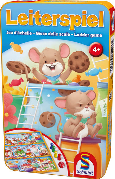 Schmidt ® - ladder game (leiterspel) - kinderspel - klassiek bordspel met dobbelsteen - vanaf 4 jaar - 2-4 spelers