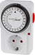 Greenblue - tijdschakelaar - timer schakelaar - type f - mechanische tijdschakelklok - 48 programma's, max. belasting 16a, ip20, gb360 f