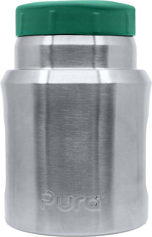 Pura lunch insulated jar - geïsoleerde pot - plasticvrij, bpa-vrij - large 400ml - houdt voedsel warm of koud - duurzaam en geschikt voor lunch, picknick en reizen