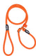 Rebel petz hondenriem - trainingslijn - oranje - l - 12mm x 140cm