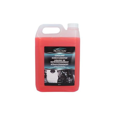Protecton complete bescherming koelvloeistof - g12 g12+ - mengbaar met alle soorten en kleuren koelvloeistof - optimale koeling van de motor in zomer en winter - geeft bescherming tot -26°c - tast geen lak, rubber of metal aan - 5 liter