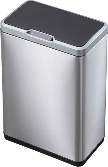 Eko - mirage recycler sensor bin 20+20 liter - stainless steel plastic - mat rvs, zwart - prullenbak