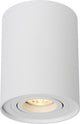 Lucide tube - plafondspot (plafondlamp) - ø 9,6 cm - 1xgu10 (mr16) - wit