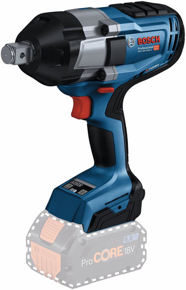 Bosch professional gds 18v-1050 h slagmoeraanzetter - biturbo - zonder 18 v accu en lader
