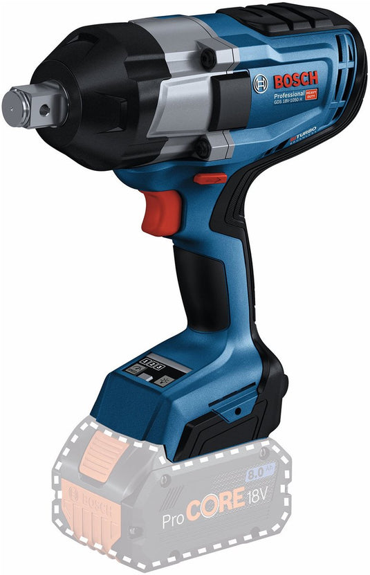 Bosch professional gds 18v-1050 h slagmoeraanzetter - biturbo - zonder 18 v accu en lader