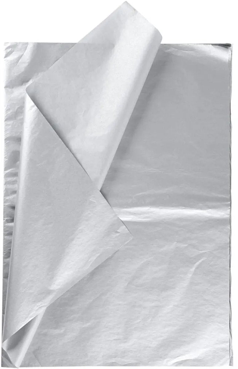 Load image into Gallery viewer, Creativ company tissuepapier zilver 6 vellen 14 gr, 50x70cm
