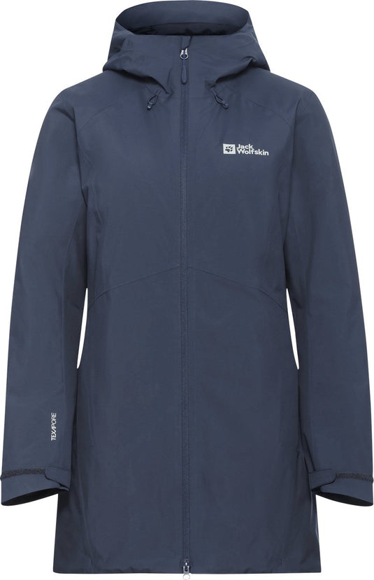 Jack wolfskin heidelstein insulated midnight sky winterjas dames