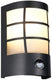 Rl live your light reality sintra - wandlamp - zwart mat - excl. 1x e27 4,9 w - bewegingssensor - wandmontage - buitenverlichting - ip44