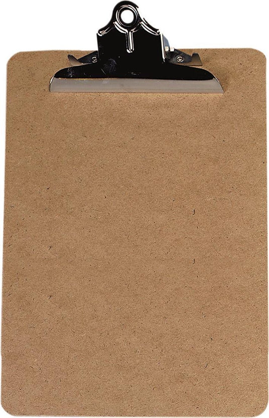 Seco klembord a4+ - masonite hout - grote heavy duty clip - se-w1104-a4-ss