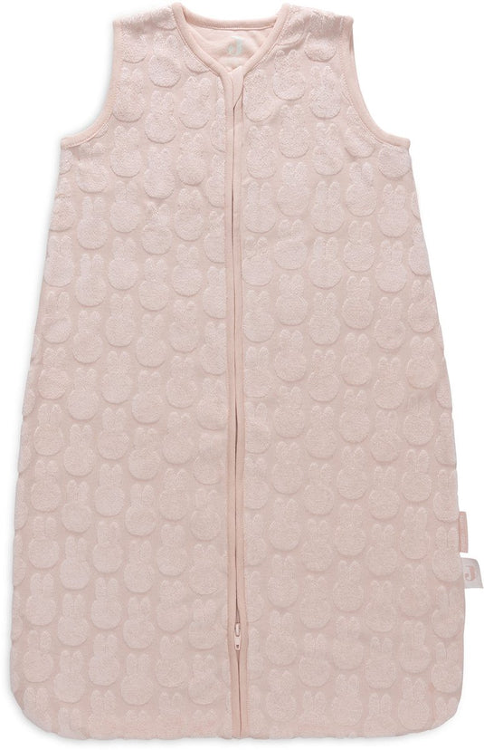 Jollein x nijntje - baby slaapzak zomer jersey 90cm - miffy jacquard terry wild rose - zomerslaapzak