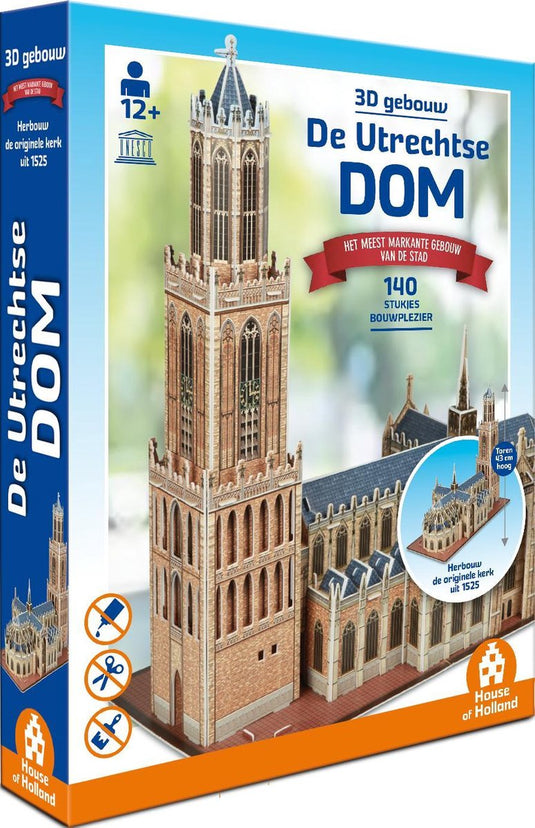 Tucker's fun factory de utrechtse dom - 3d gebouw (140 stukjes) -