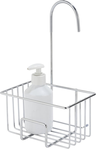 Wenko doucherek milito rvs glanzend 18x29cm - zonder boren - doucherekje hangend - douchemand - douchecaddy ophangbaar