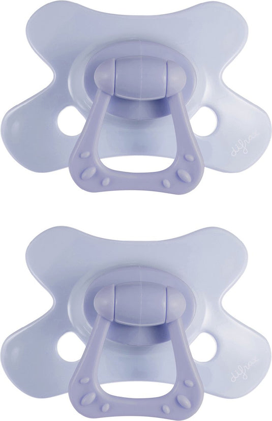 Difrax fopspeen natural - 18+ maanden - lila - 2 stuks