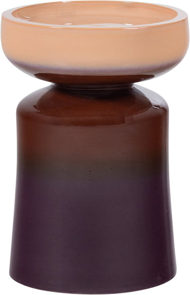 Woood tumo decoratieve bijzettafel - keramiek - paars bruin - 44x35x35
