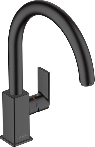 Hansgrohe vernis shape m35 - keukenmengkraan - ééngreeps bediening - 35mm maat - draaibare uitloop - mat zwart