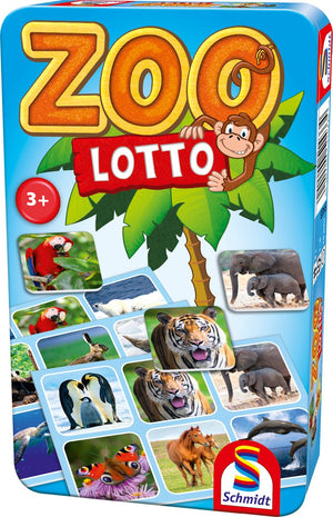 Schmidt spiele schmidt® - zoo lotto - kinderspel - educatief geheugenspel met dieren - vanaf 3 jaar - 1-4 spelers
