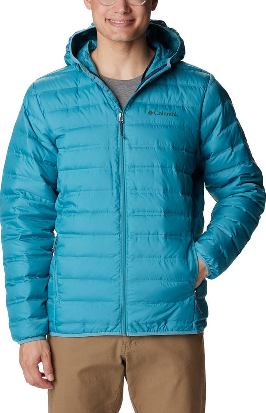 Columbia lake 22™ down hooded jacket - gewatteerde donsjas met capuchon - heren - maat xxl - lichtblauw