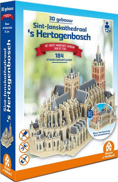 Tucker's fun factory sint-janskathedraal den bosch - 3d gebouw (184 stukjes) -
