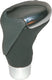 Carpoint pookknop chroom zwart-grijs leder