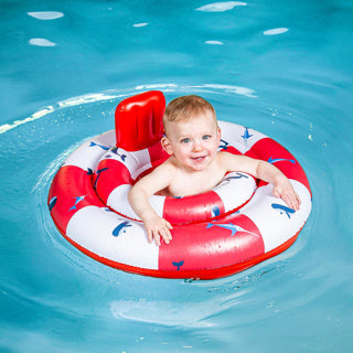 Load image into Gallery viewer, Swim essentials baby float ocean stripes 69cm 0-1 jaar | 2 stuks
