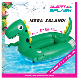 Load image into Gallery viewer, Opblaaseiland small dino 240x180 cm
