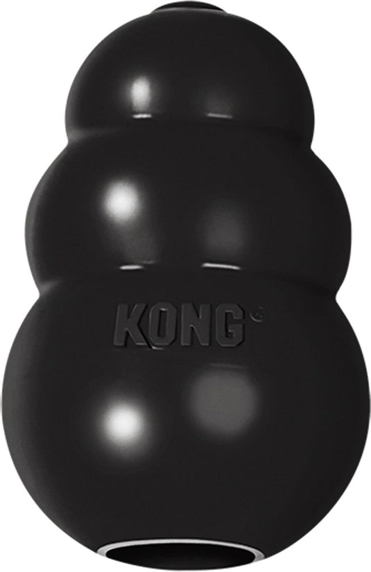 Kong extreme - honden speelgoed - rubber - zwart - maat m - 5 tot 15 kg
