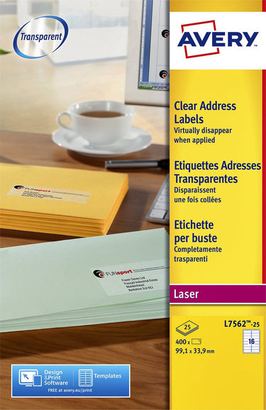 Avery l7562-25 adreslabels