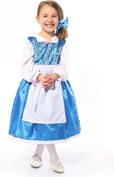 Little adventures - blauwe belle jurk - maat 116 128