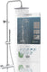 Schütte aquaduct douchesysteem - regendouche - lengte stang 80 - 120 cm - met thermostatische mengkraan - chroom