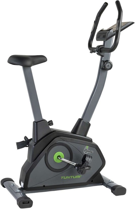 Tunturi cardio fit b35 hometrainer - fitnessfiets - 8 weerstandsniveaus - hartslagmonitor - ergonomisch - verstelbaar stuur - transportwielen - versterkt frame