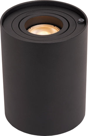 Lucide tube - tafellamp - ø 9,6 cm - led 3 stepdim - gu10 - 1x5w 2700k - zwart