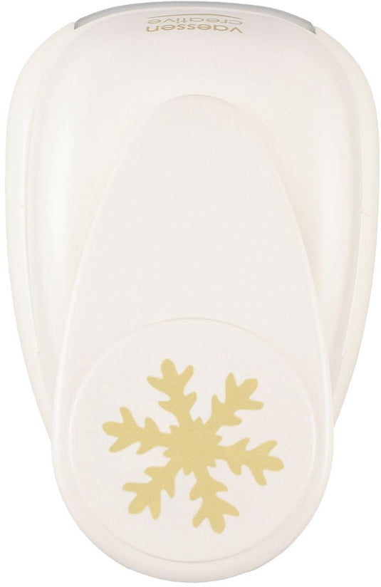 Vaessen creative pons - figuurpons - sneeuwvlok - 4,3 x 5 cm