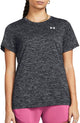Under armour tech ssc - twist dames sportshirt - zwart - wit