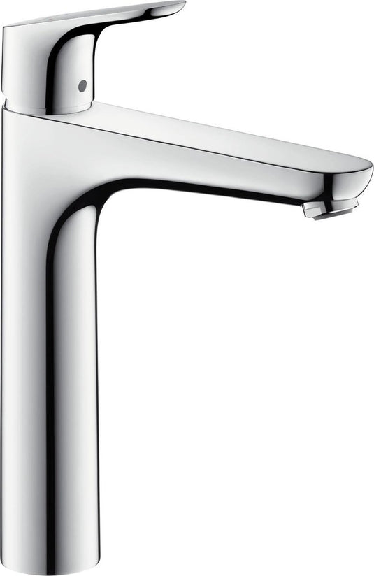 Hansgrohe focus ééngreeps wastafelmengkraan 190 zonder afvoergarnituur - hoge uitloop - chroom - voorsprong uitloop 159 mm