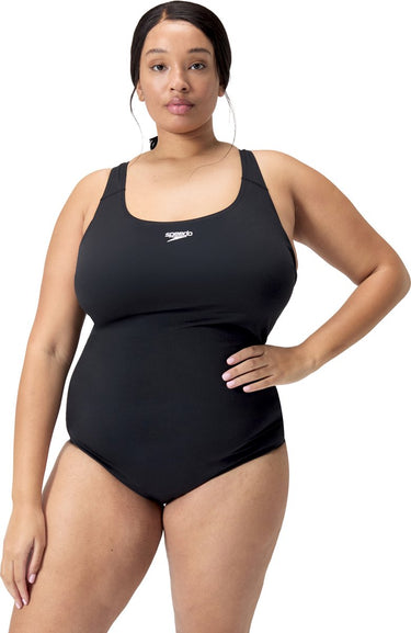 Speedo endurance+ medalist (+) dames sportbadpak - zwart