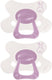 Difrax fopspeen natural - 6 tot 12 maanden - konijn - paars - 2 stuks