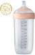 Difrax lovi babyfles dynamisch - mammafeel - 330 ml - roze - 1 stuk