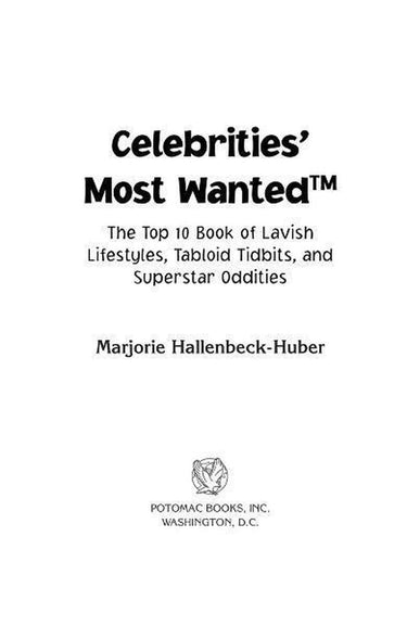 Celebrities' most wanted™