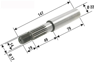 Rms antriebswelle rear wheel drive shaft minarelli engine