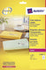 Avery transparante etiketten quickpeel formaat 635 x 381 mm (b x h) 525 stuks 21 per blad