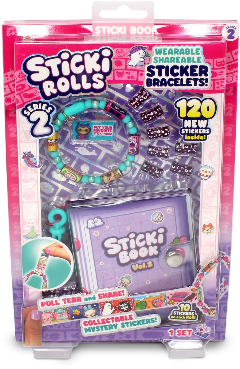 Load image into Gallery viewer, Sticki rolls stickerboek wave 2 - stickerboek voor kinderen - verzamelen.
