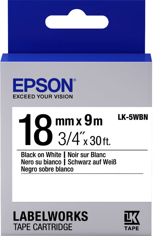 Epson lk-5wbn labelprinter-tape