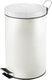V-part - pedaalemmer 12 liter - steel - wit - prullenbak