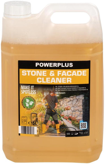 Powerplus reinigingsmiddel steen- en gevelreiniger powxg92075 – 5l - voor gebruik in combinatie met hogedrukreinigers
